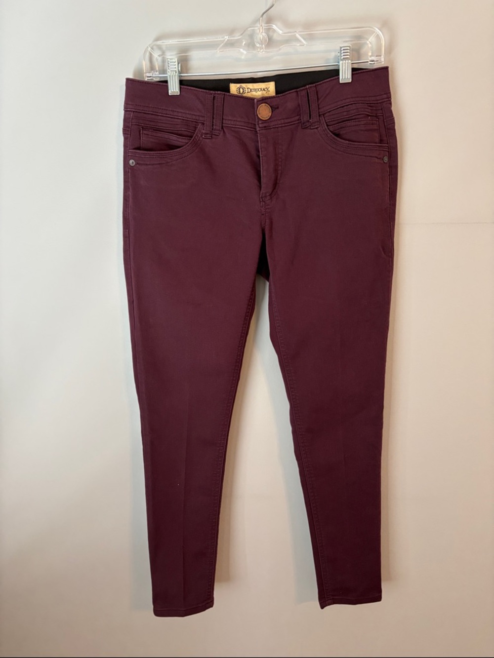 Democracy Maroon Skinny Jeans